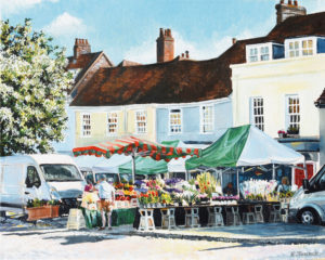 Alresford Market - A5 Greetings Card